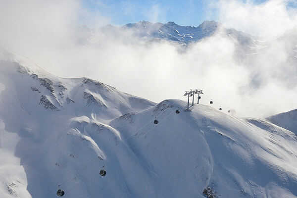 Winterpanorama Flexenbahn, © TVB St. Anton am Arlberg